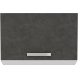 Mueble campana con puerta basculante - Gris mate - L 60 x 31,6 x H 36 cm - LASSEN Mueble campana con puerta basculante - Gris mate - L 60 x 31,6 x H 36 cm - LASSEN