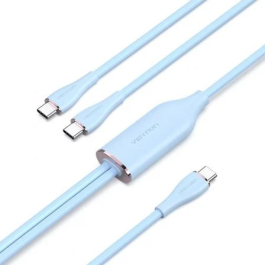 Vention CTMSG Cable USB Tipo-C Macho a 2x USB Tipo-C Macho 1.5m Azul 100W 480Mbps Precio: 6.9900006. SKU: B1KP6LPN6M