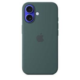 APPLE iPhone 16 - Funda de Silicona con MagSafe - Verde Lago Precio: 73.50000042. SKU: B1H4DWXQYZ