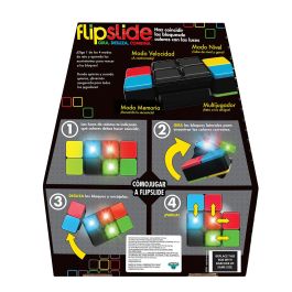 Moose 90984 Juego Flipslide. Juguete Electrónico de Memoria y Velocidad. 4 Modos de Juego. Portátil. Para Niños +8 Años.