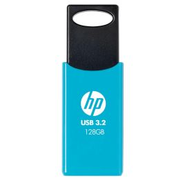 HP 712w Unidad Flash USB 128 GB, Alta Velocidad USB 3.2 Gen 1 Tipo A, Lectura 120 MB/s, Factor de Forma Deslizante, Color Azul
