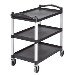 CAMBRO - BC340KD-110 - Carro de servicio panelable con 3 baldas de 80 x 52 cm - 101,5 x 54 x 95 cm - Negro (Paneles no incluidos) Precio: 234.99688058. SKU: B1DWGS58SL