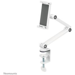 Neomounts DS15-545WH1 Soporte de tablet universal con movimiento completo y abrazadera de escritorio para tablets de 4.7"-12.9", blanco