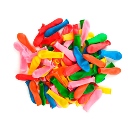 Blanca Globos de Agua 100% Látex Biodegradable Bolsa 100 Unidades Colores Surtidos