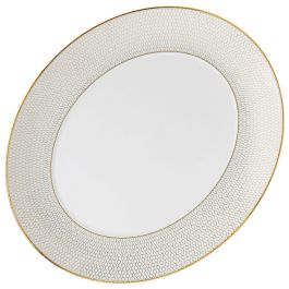 Wedgwood Fuente Oval Arris-Gio Gold 33 cm Bone China Precio: 154.59000051. SKU: B1CSLK3HL7