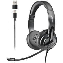 NGS VOX605USBC Auriculares Estéreo con Micrófono USB-C/USB, Control de Volumen, Diadema Acolchada Negros Precio: 22.88999955. SKU: B18QR7ZKZN