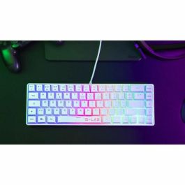 The G-Lab KEYZ-HYDROGEN-W/FR Teclado para juegos 60% membrana blanco