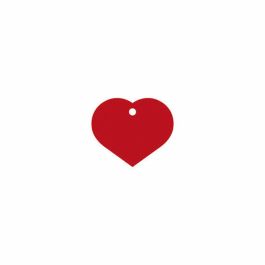 Placa identificativa Imarc Heart Rojo