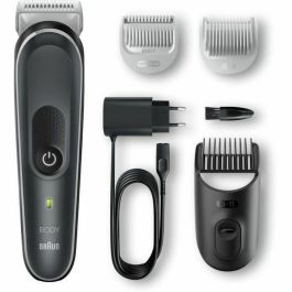 Braun BG5340 Recortadora Corporal Body Groomer 5 para Hombre con tecnología SkinShield y peine para zonas sensibles, Gris/Blanco Braun BG5340 Recortadora Corporal Body Groomer 5 para Hombre con tecnología SkinShield y peine para zonas sensibles, Gris/Blanco