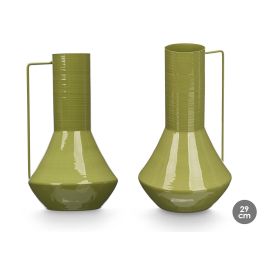 Giftdecor Jarrón Cónico 29 cm Verde - Metal Hierro (6 Unidades) Precio: 64.79000055. SKU: B17BSKXTBX