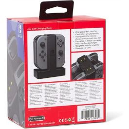 Power A 1501406-02 Estación de Carga Joy-Con para Nintendo Switch - Carga hasta 4 Mandos