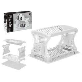 Kinvara Escurreplatos Doble Altura Blanco de Plástico 35.5x30.7x0.7 cm Precio: 13.89000019. SKU: B12AF3XCEV