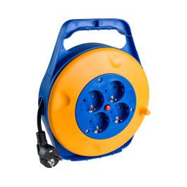 Solera Enrollacables 7412/1 10 m 3G1 mm² 4 Tomas Bipolares con T/TL Blanco/Naranja H05VV-F 3G1 2P 16A 250V Máx. 3000W Precio: 30.79000001. SKU: B14XT7CZTH