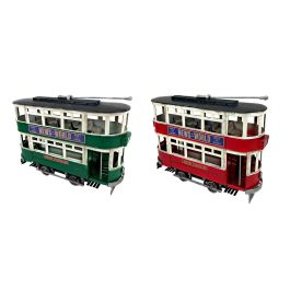 DKD Home Decor Tranvía Decoración Vintage Rojo Verde Metal 28 x 9 x 20 cm (2 Unidades) Precio: 27.69000058. SKU: S3034941