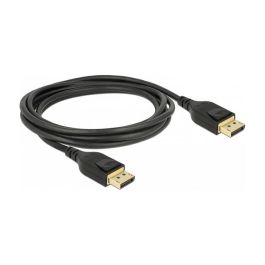 DeLOCK Cable DisplayPort 8K 60 Hz Certificado DP 8K 85660, Velocidad 32,4 Gbit/s, 2 Metros