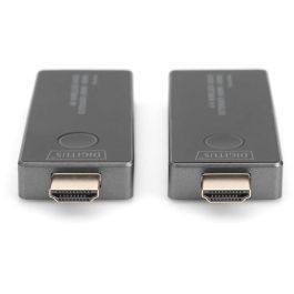 DIGITUS Extensor de Video Inalámbrico 4K HDMI a HDMI 30m, Transmisor y Receptor de Señales AV Inalámbrico, Resolucion 4K/30Hz