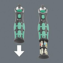 Wera 05004285001 Juego de Enchufes Zyklop Pocket Set 4 Métrico/Imperial 1/4" (8,9,10,12,14,16mm y 1/2,1/4,3/8,5/16,7/16,9/16")