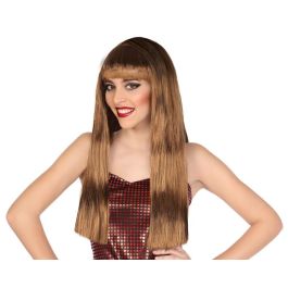 Peluca Larga Lisa Castaña con Flequillo 60 cm y 120 gr para Disfraces, Eventos y Caracterizaciones Precio: 3.50000002. SKU: B1K2KKXVYN