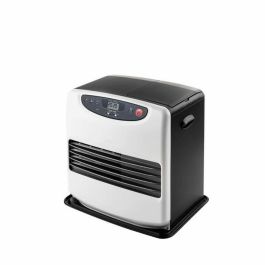 Qlima Estufa de Gasoleo Electrónica SRE 9046C2 - Hasta 54 m² - Depósito 9L - Silenciosa - Blanco y Negro