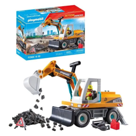 Playmobil Excavadora Grande 71749 con Pala Móvil y Cabina Giratoria para Construcción