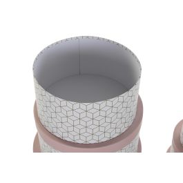 Caja Glam DKD Home Decor Rosa Dorado 37.5 x 18 x 37.5 cm Set de 10 Caja Glam DKD Home Decor Rosa Dorado 37.5 x 18 x 37.5 cm Set de 10