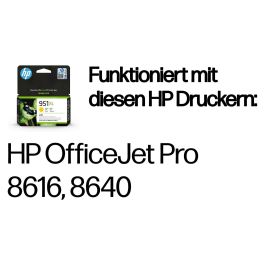 HP Cartucho de tinta original amarillo de alto rendimiento 951XL CN048AE para HP OfficeJet Pro 251dw, 276dw, 8100, 8600, 8610, 8620 Precio: 62.68999957. SKU: B12P9785G2