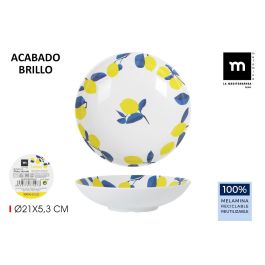 Plato Hondo Melamina Brillo Lemon 21x5.3 cm La Mediterranea (24 Unidades) Precio: 56.78999964. SKU: B12NMXJN99