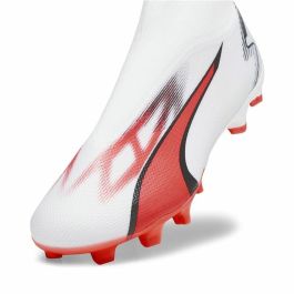 Botas de Fútbol para Adultos Puma Ultra Match+ Ll Fg/A Blanco Rojo Botas de Fútbol para Adultos Puma Ultra Match+ Ll Fg/A Blanco Rojo