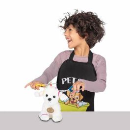 Disfraz yo quiero ser peluquero/a canino/a delantal, perrito de peluche, 5 mini pinzas, 5 coleteros, peine y tijeras talla 5-7 y Disfraz yo quiero ser peluquero/a canino/a delantal, perrito de peluche, 5 mini pinzas, 5 coleteros, peine y tijeras talla 5-7 y