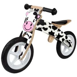 Moto correpasillos de madera vaca woomax 12" 85x37x53 cm Moto correpasillos de madera vaca woomax 12" 85x37x53 cm