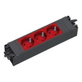 Bachmann 906.18816 STEP BASE Base de enchufe múltiple interior, 3 salidas AC CEE 7/3, 250 V 16 A, IP20, plástico gris y rojo Precio: 36.49999969. SKU: B13WVFMRMQ