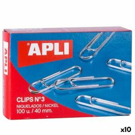 Clips Apli Nº 3 Níquel 40 mm (10 Unidades) Precio: 10.95000027. SKU: B1HM65FS46