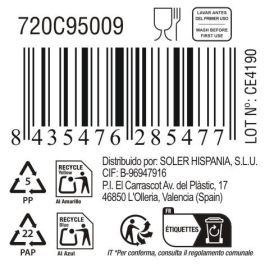 La Mediterranea Bol Aperitivo Ass. Col 12.8 x 9 x 3.8 cm "Pica-Pica" (24 Unidades)