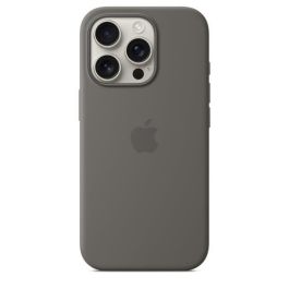 APPLE iPhone 16 Pro - Funda de Silicona con MagSafe - Gris Piedra APPLE iPhone 16 Pro - Funda de Silicona con MagSafe - Gris Piedra