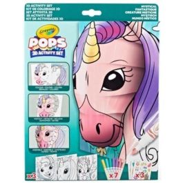 Actividades 3D color pops mystica setl con 3 fondos ,3 hojas 3d, 7 rotuladores,3 hojas adhesivas y cnta adhesiva. 29x22x2.6 cm Precio: 7.49999987. SKU: B14MXL2XQ2