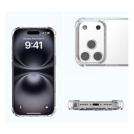 4smarts Funda Ibiza para Apple iPhone 17 Pro, Transparente, Compatible con MagSafe, Bumper Protector Resistente a Golpes hasta 1.2m