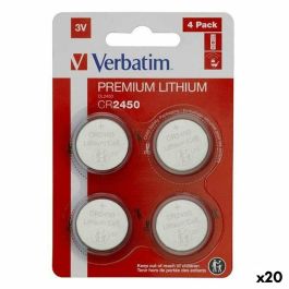 Pilas de Botón de Litio Verbatim CR2450 (4 Piezas) (20 Unidades) Precio: 45.69000051. SKU: B1F6BRVNJV