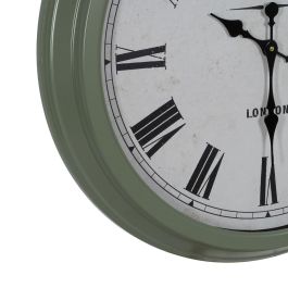 Reloj de Pared Verde Hierro 70 x 70 x 6,5 cm