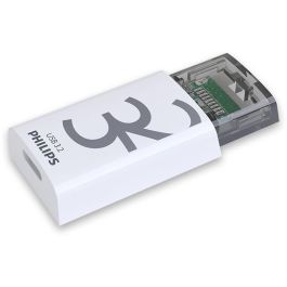 Philips Memoria USB 3.2 32GB Click Series Gen 1 USB-C Transparente Blanco