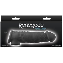 Funda para pene NS Novelties Renegade Negro 18,6 x 4,3 x 5,5 cm Funda para pene NS Novelties Renegade Negro 18,6 x 4,3 x 5,5 cm