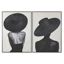 Cuadro Home ESPRIT Blanco Negro Sombrero Moderno 103 x 4,5 x 143 cm (2 Unidades) Precio: 194.50000042. SKU: B1A7Y2K7WA