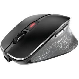 Cherry JW-8600 Ratón ergonómico inalámbrico MW 8C ERGO, Óptico RF + Bluetooth, 3000 DPI, Negro/Gris