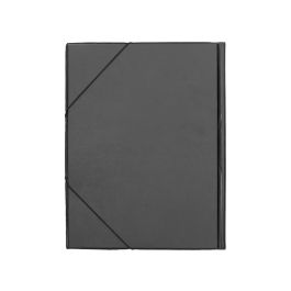 Carpeta Liderpapel Gomas Folio Solapas Plastico Negra