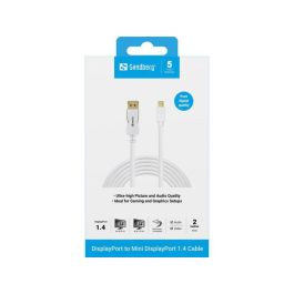 Sandberg DP-MiniDP 1.4 8K60Hz Cable DisplayPort a Mini DisplayPort 2m