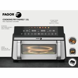 Fagor Freidora sin aceite FG10AF Airfryer - Doble depósito 11L (5,5L x2) - Divisor extraíble - 2200W
