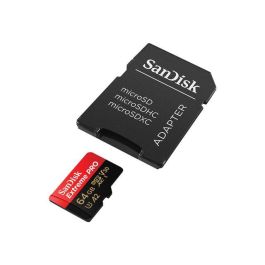 SanDisk Tarjeta Memoria MicroSDXC Extreme Pro 64 GB UHS-I U3 V30 A2 para Video 4K Cámaras y Drones (200 MB/s)