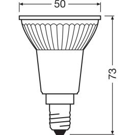 Ledvance/Osram LVE-4099854071393 Bombilla LED Spot PAR16 E14 4.8W 350Lm 2700K 36º Regulable CRI 90 IP20 Cristal