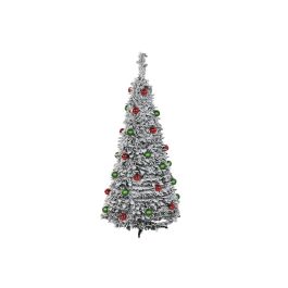 DKD Home Decor Árbol de Navidad Artificial LED IP44 Tradicional Verde 150x63.5 cm Plegable Desmontable