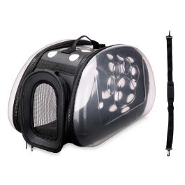 Transportin Transparente Negro Pequeño Mascow 37X22CM (6 Unidades) Transportin Transparente Negro Pequeño Mascow 37X22CM (6 Unidades)