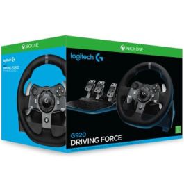 Logitech Volante G920 Driving Force, Force Feedback con Dos Motores, Pedales, Compatible con Xbox One y PC